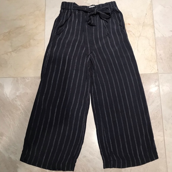 Wilfred Pinstripe Faun Wide-Leg Pant - Picture 7 of 16